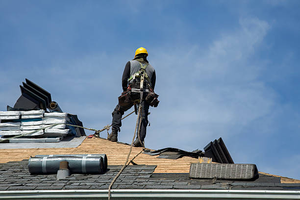 Professional Gutter Installation technician working in Mayo, MD